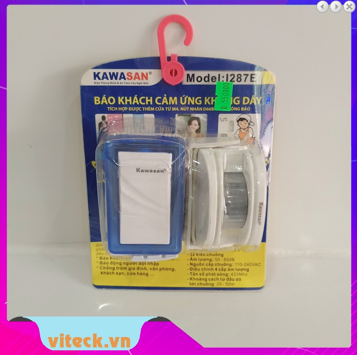 Báo khách cảm ứng không dây Kawasan i287e - Thiết Bị An Ninh An Toàn VITECK - Công Ty TNHH Giải Pháp Công Nghệ VITECK